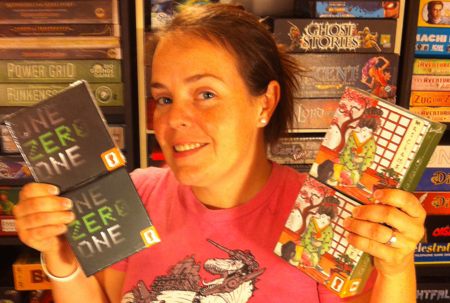 Molly with Grail Games donations