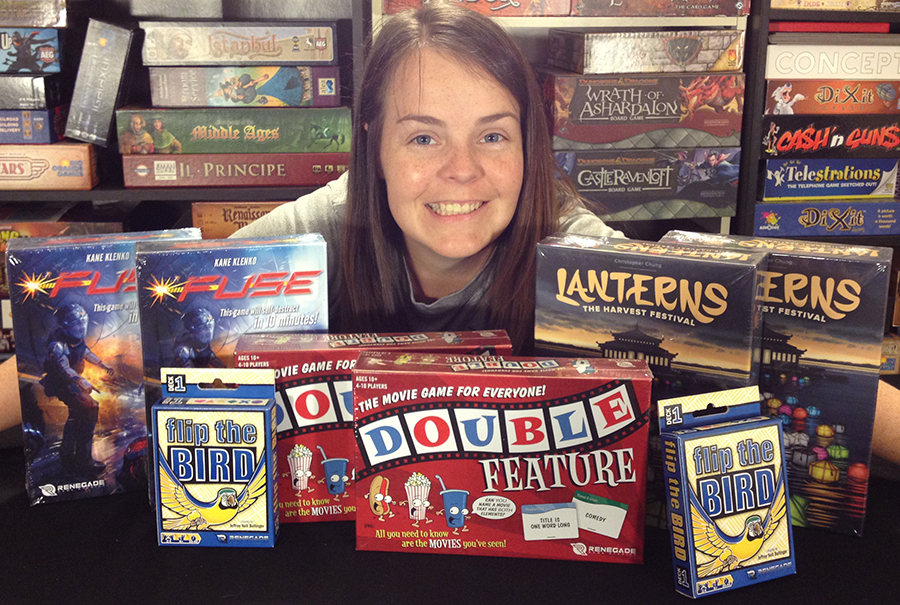 Molly with Renegade Game Studios donations