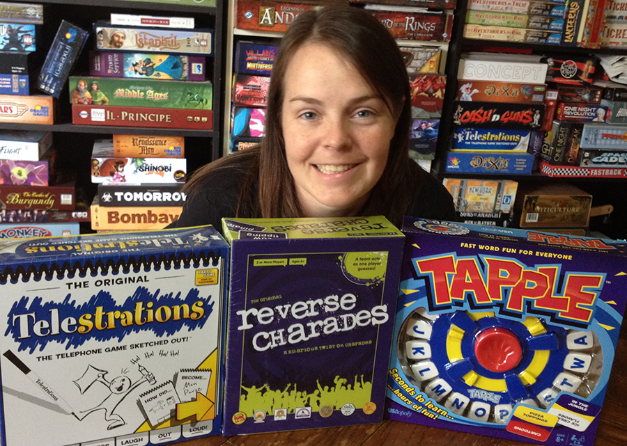 Molly with USAopoly donations