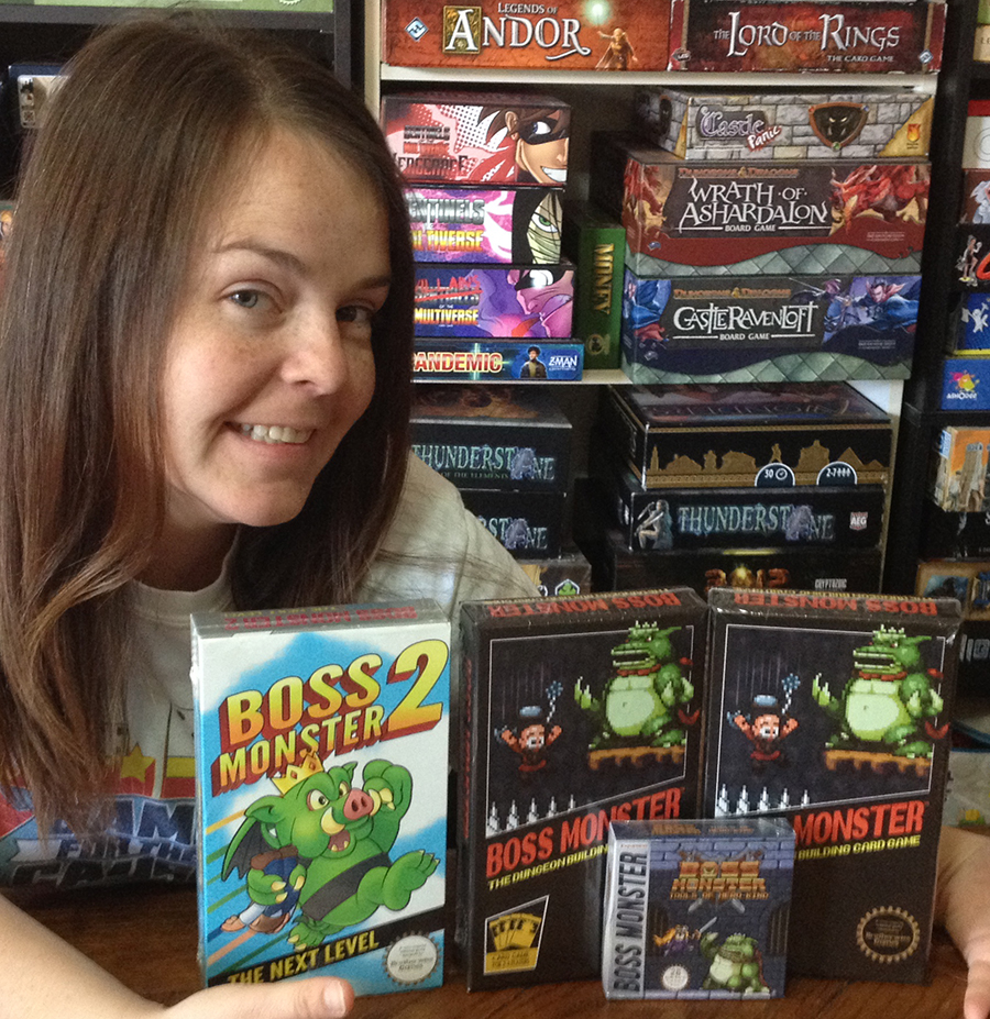 Molly with Boss Monster games