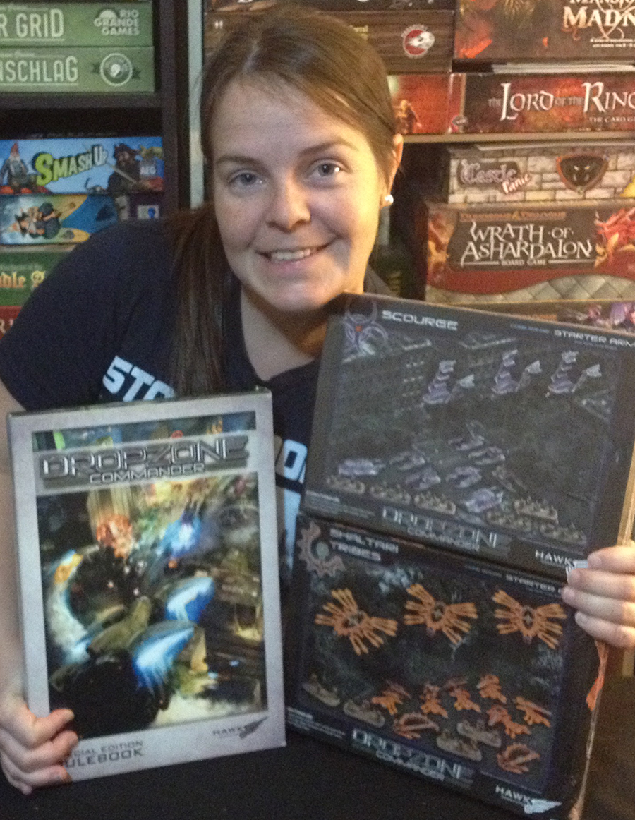 Molly with Hawk Wargames donations
