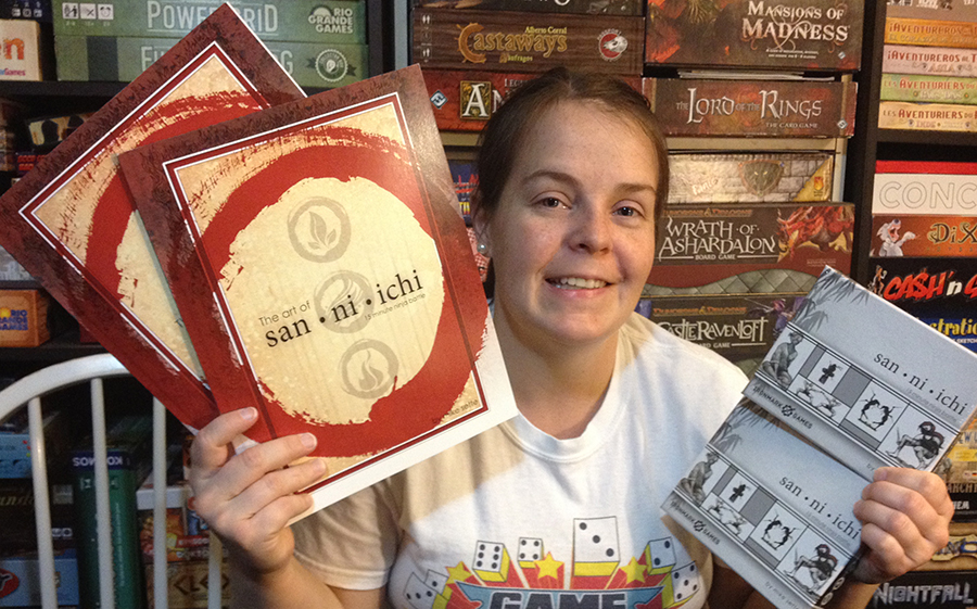 Molly with Ironmark Games donations