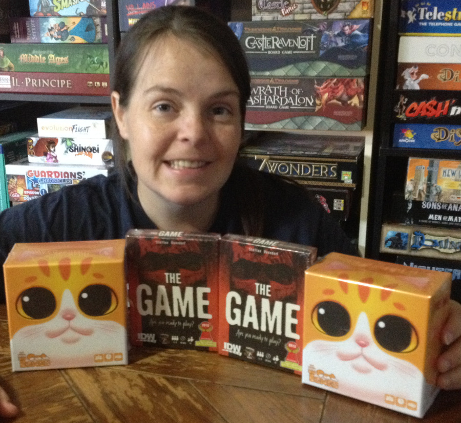 Molly with IDW Games donation
